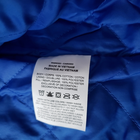 Nike Trend Embroidered Logo Therma Fit Canvas Jacket Size M Dark Blue DM5275-410 - Picture 11 of 11